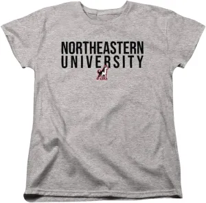 Northeastern University Official Stacked Women's T Shirt