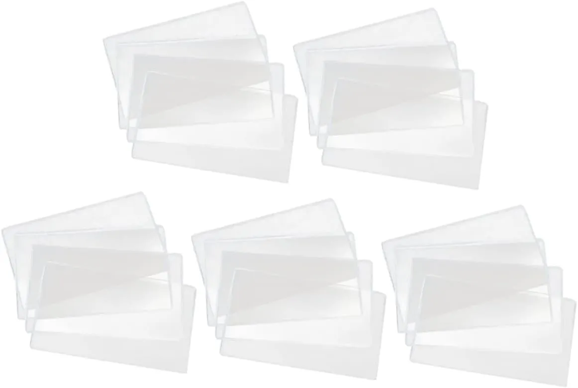 NUOBESTY 20pcs Transparent Hard Clip Bags for Banknote Storage Protective Cover for Currency Stamps and Collectibles for Collectors and Enthusiasts
