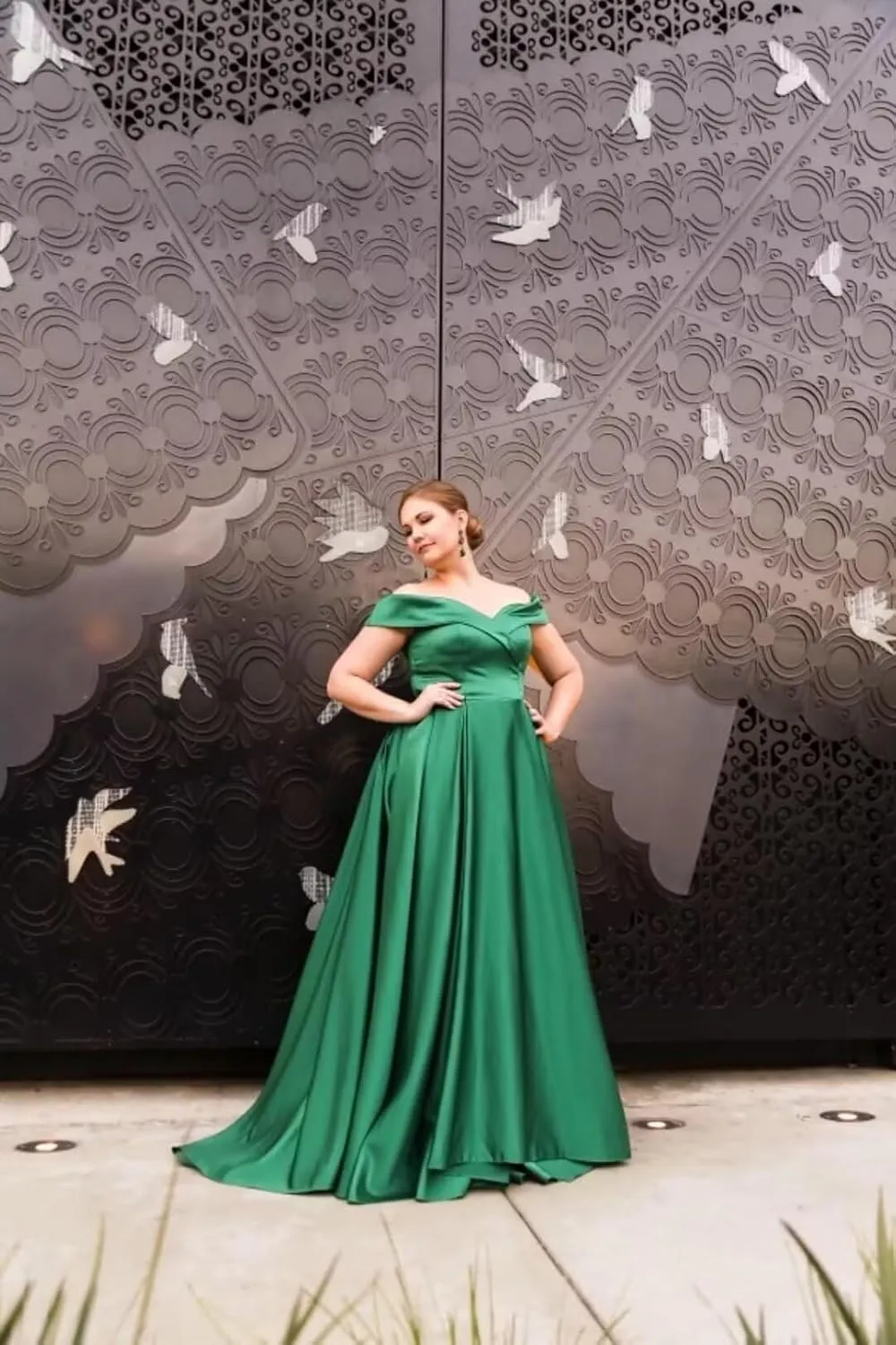 Off Shoulder Satin Prom Dresses Ball Gown Plus Size Formal Dresses for Women Wedding Dress with Slit