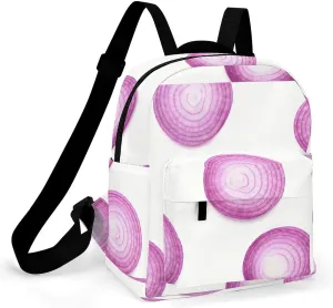 Onion Vegetable Pattern Backpack Shoulders Bag Sports Backpack for Party Business Travel