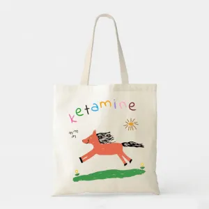 Orange Pony - White Cotton Tote Bag