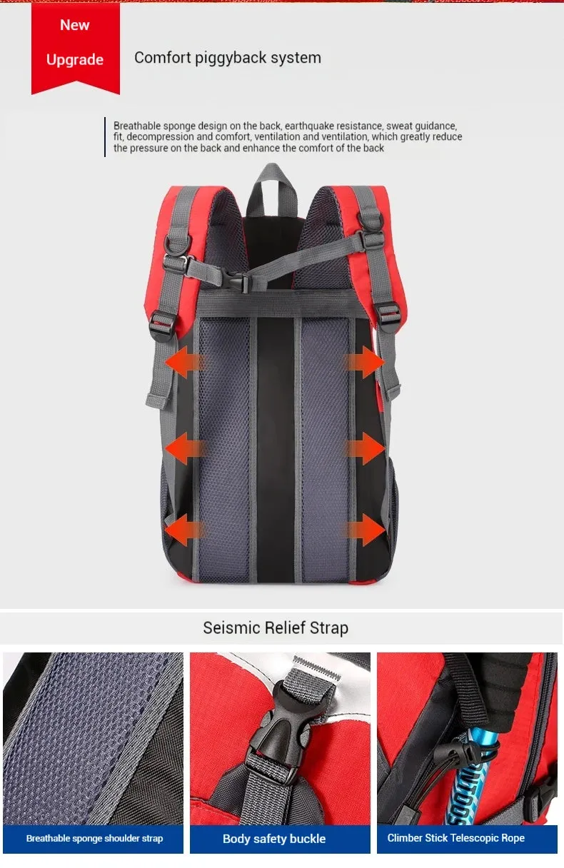 Outdoor Travel Backpack Big Capacity Fashion Travel Backpacks Men Climbing Travel Backpack Classic Sport Travel Backpacks