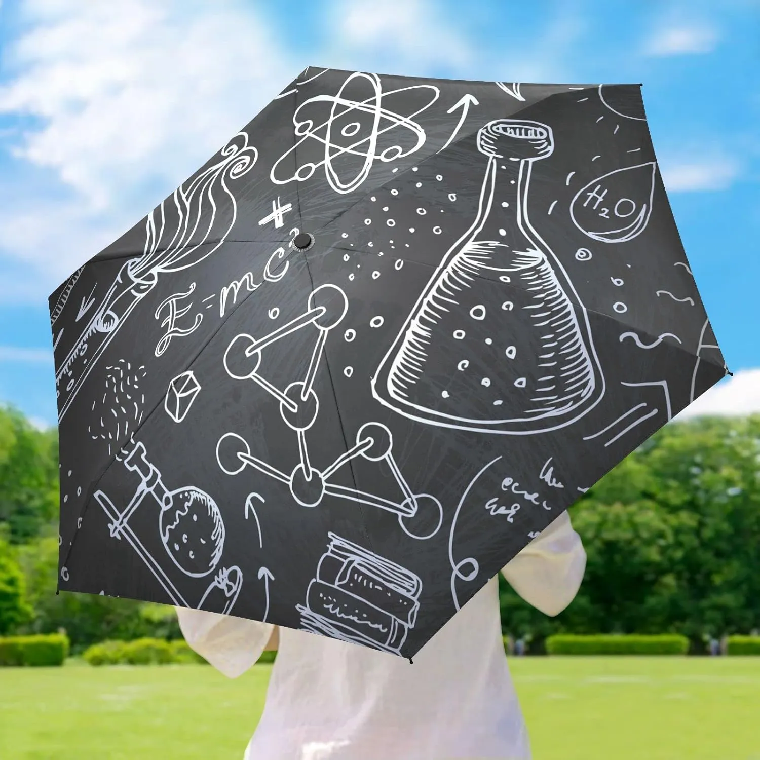 Oyihfvs Parasol Folding Umbrella, Reinforced Windproof Waterproof, Portable Compact Anti-UV Sun Rain Protection for Travel Outdoor