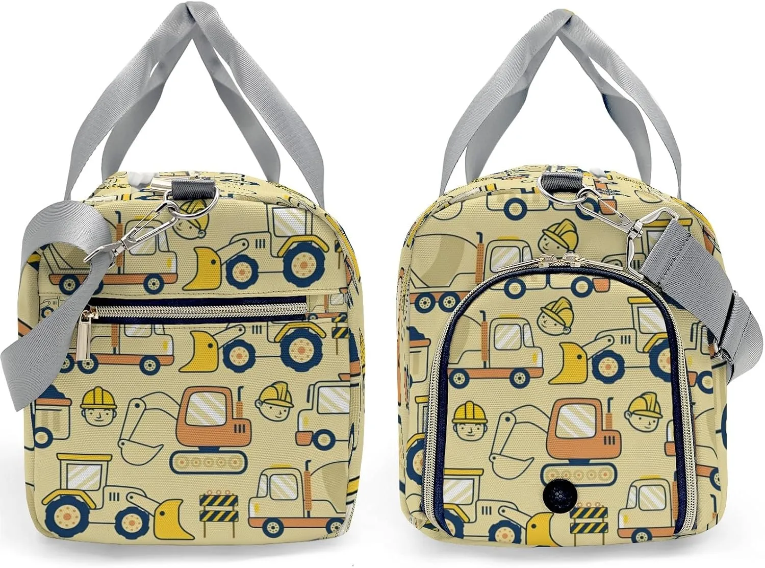 Personalized Cartoon Truck Beep Duffel Bag,Customized Sport Player Travel Bag for Gifts