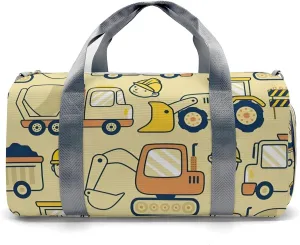 Personalized Cartoon Truck Beep Duffel Bag,Customized Sport Player Travel Bag for Gifts