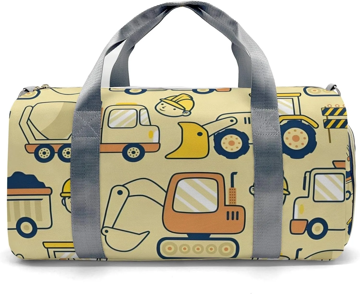 Personalized Cartoon Truck Beep Duffel Bag,Customized Sport Player Travel Bag for Gifts