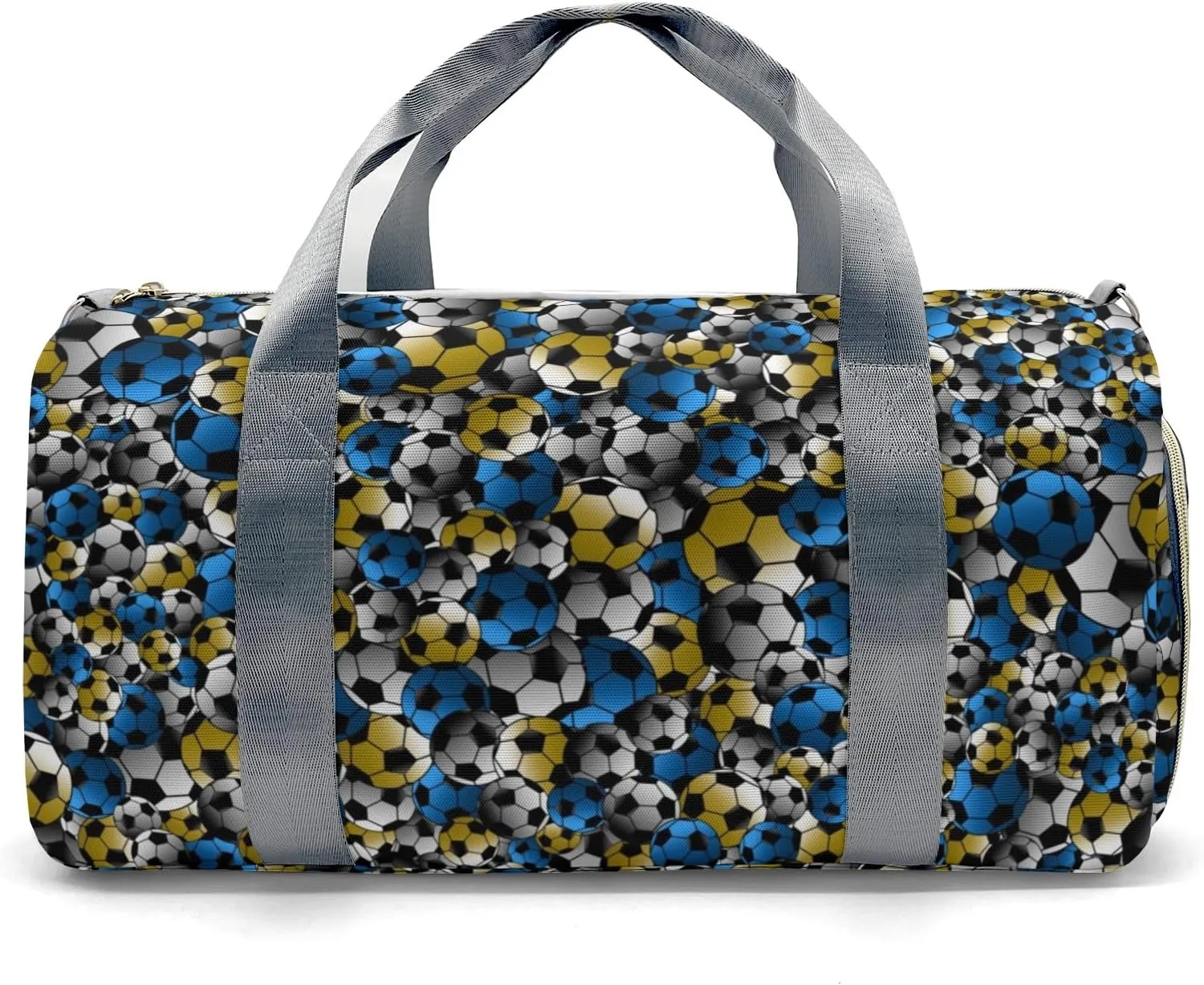 Personalized Soccer Golden Olive Blue Duffle Bag with Name for Women Man Custom Travel Perform Training Bag School Bags