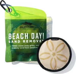 Pilotfish Beach Essentials Sand Remover Bag, Gentle Skin-Friendly Formula with 7 Natural Ingredients, Free of Talc and Fragrance, Sand Removal Beach Accessories, Must Haves, Gifts for Women