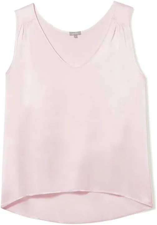 PJ Harlow Women's Jill-V Neck Satin Tank