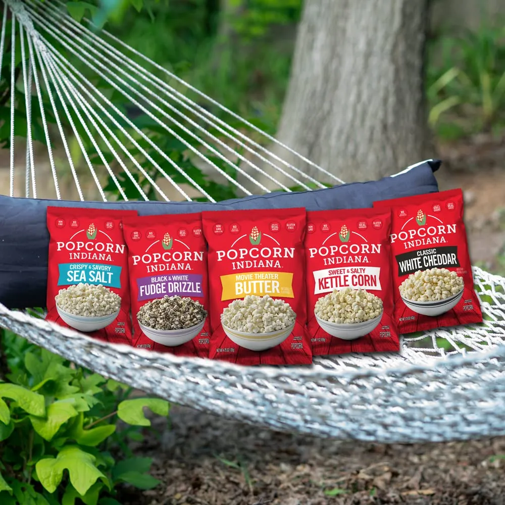 Popcorn Indiana Sea Salt Popcorn, 1.1 Oz (Pack of 6)