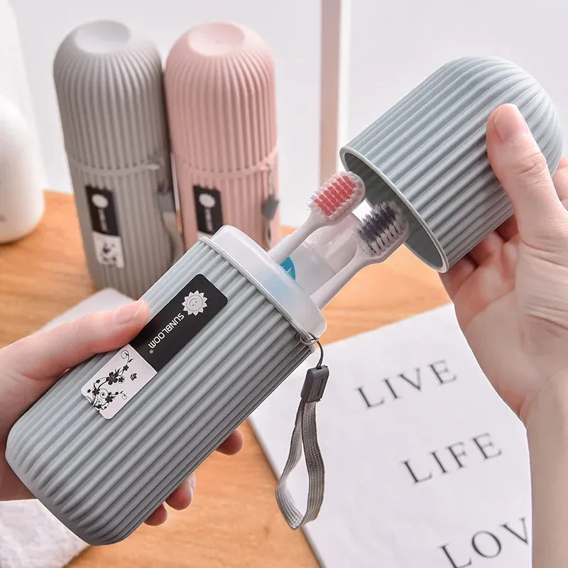 Portable Toothbrush & Toothpaste Holder – Travel Camping Storage Case for Hygiene & Convenience