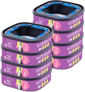 Premium Cat Litter Refill Bags |Jumbo 28FT 8-Pack | Lasts Up to 32 Months | 8 Cartridges for Superior Odor Control
