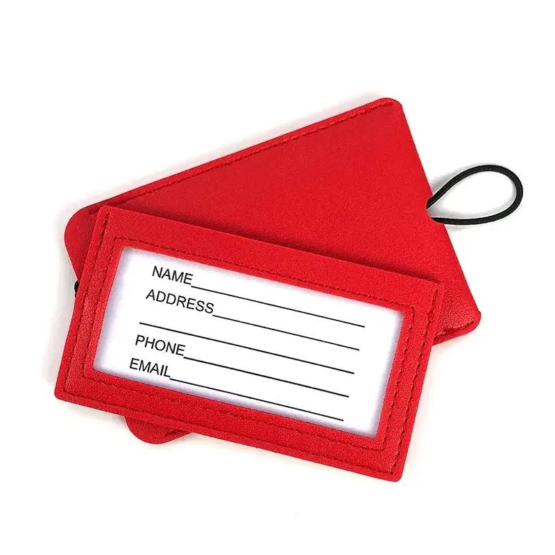 Premium PU Leather Luggage Tags