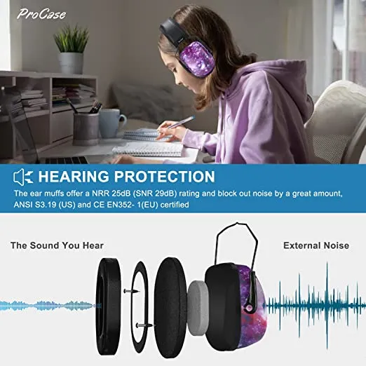 Procase Kids Ear Protection Hearing Protectors 21dB