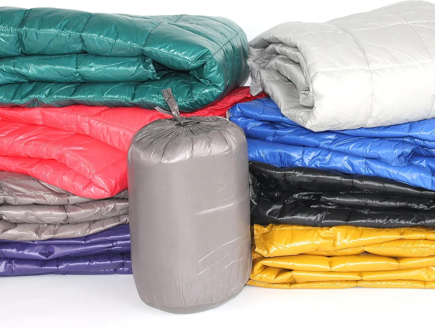 PUFF Quilted Nylon Ultra Light Throw, Electric Blue