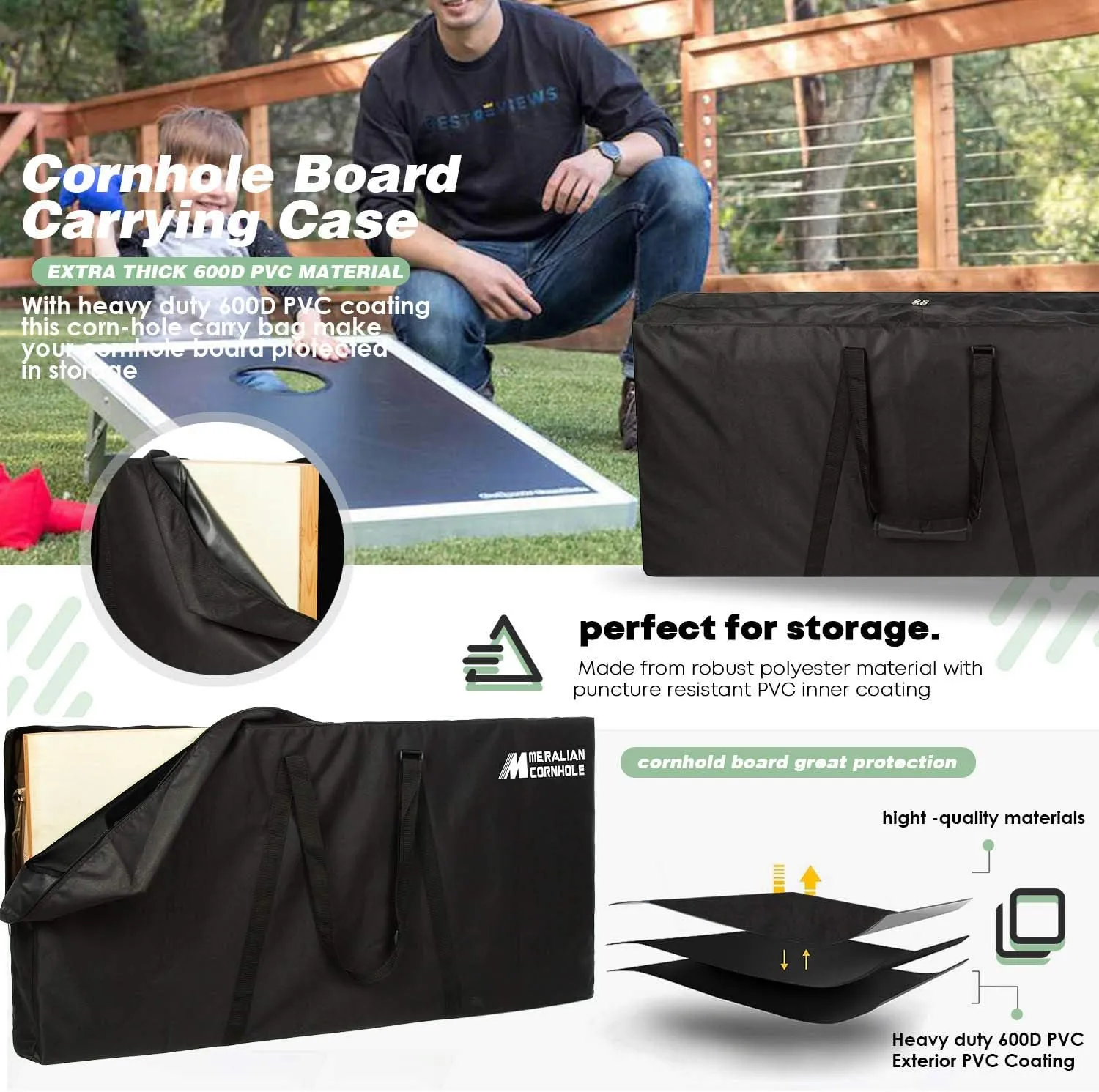 Rainbow Pride Flag Corn Hole Board Game Set - Choose Accessories - Includes 2 Boards, 8 Bags and More