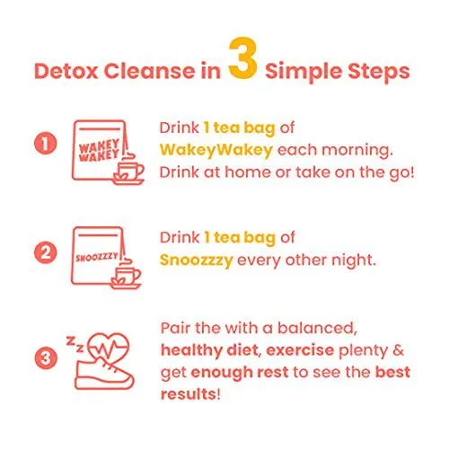 Readyslim Nighttime Detox Tea, Caffeine-Free, Laxative-Free, Restful Sleep, Promotes Relaxation, 14 Days Detox Cleanse - 1 Evening Herbal Tea (14 Tea Bags, 30g), All Natural Weight Slimming, Organic Ingredients, Keto-Friendly