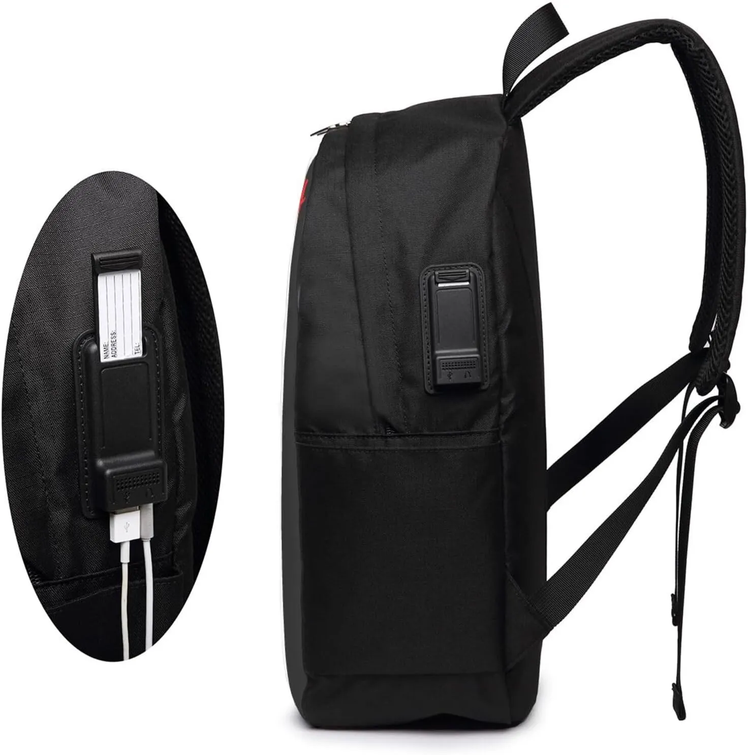 Real Hasta La Muerte Backpack,Large Travel Bag Lightweight Casual Daypack, Black