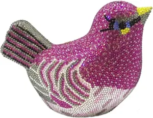 Rhinestone Bird Clutch Purse Women's Full Crystal Evening Bag for Wedding Party Handbag
