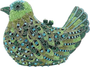 Rhinestone Bird Clutch Purse Women's Full Crystal Evening Bag for Wedding Party Handbag