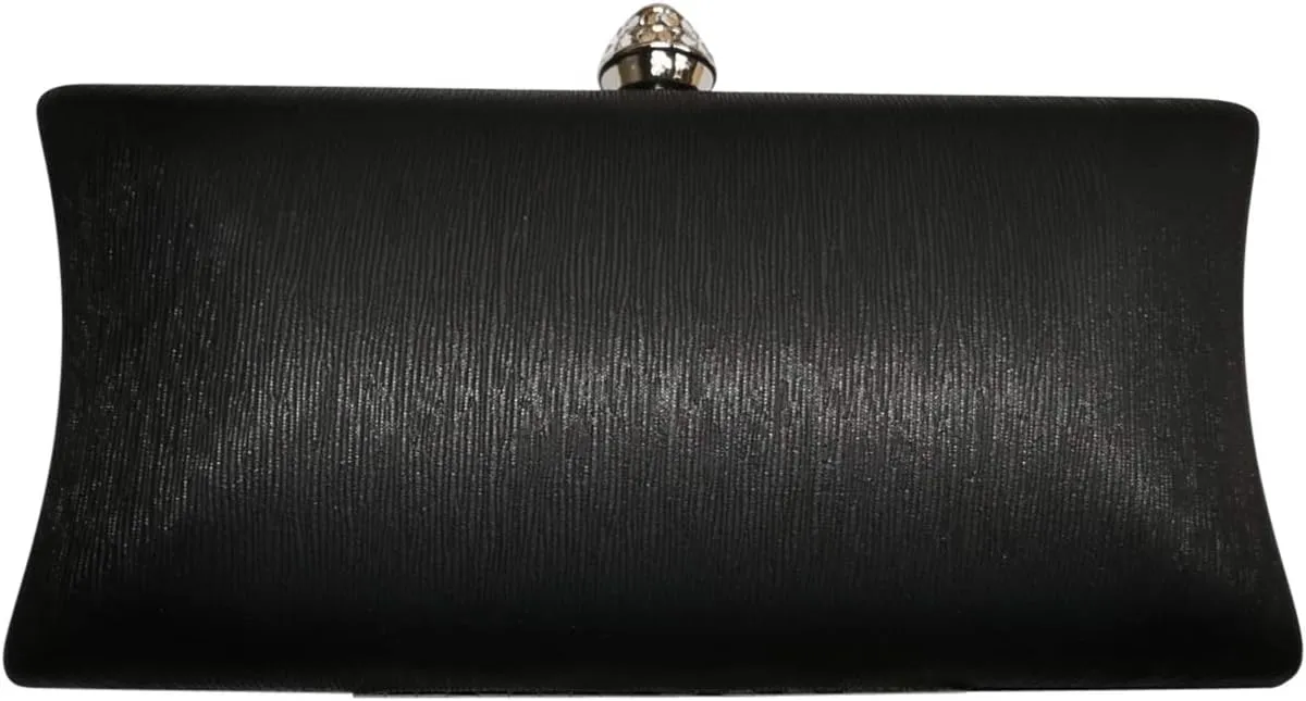 Rhinestone Crystal Clasp Hard Box Wedding Evening Bag Bridal Cocktail Clutch Purse
