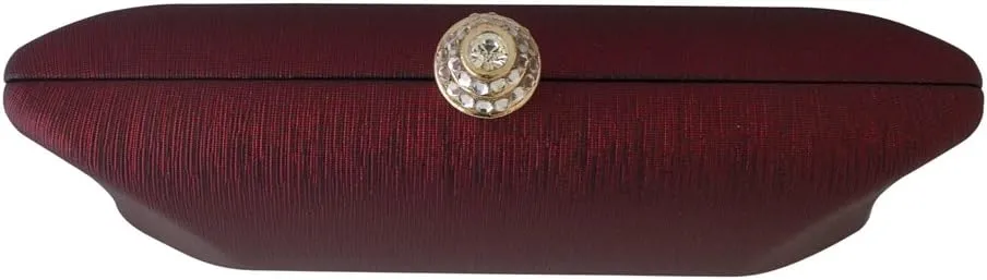 Rhinestone Crystal Clasp Hard Box Wedding Evening Bag Bridal Cocktail Clutch Purse