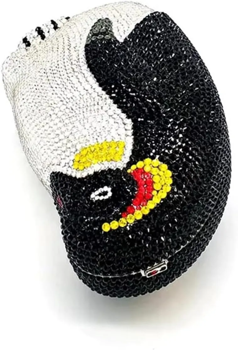 Rhinestone Penguin Evening Bags Sparkle Crystal Clutch Bling Animal Purse Lovely Party Wedding Handbag
