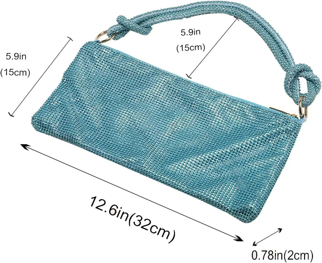 Rhinestone Purse Sparkly Bag Crystal Evening Clutch Bag for Women Evening Prom Rhinestone Handbag Bling Hobo Bag