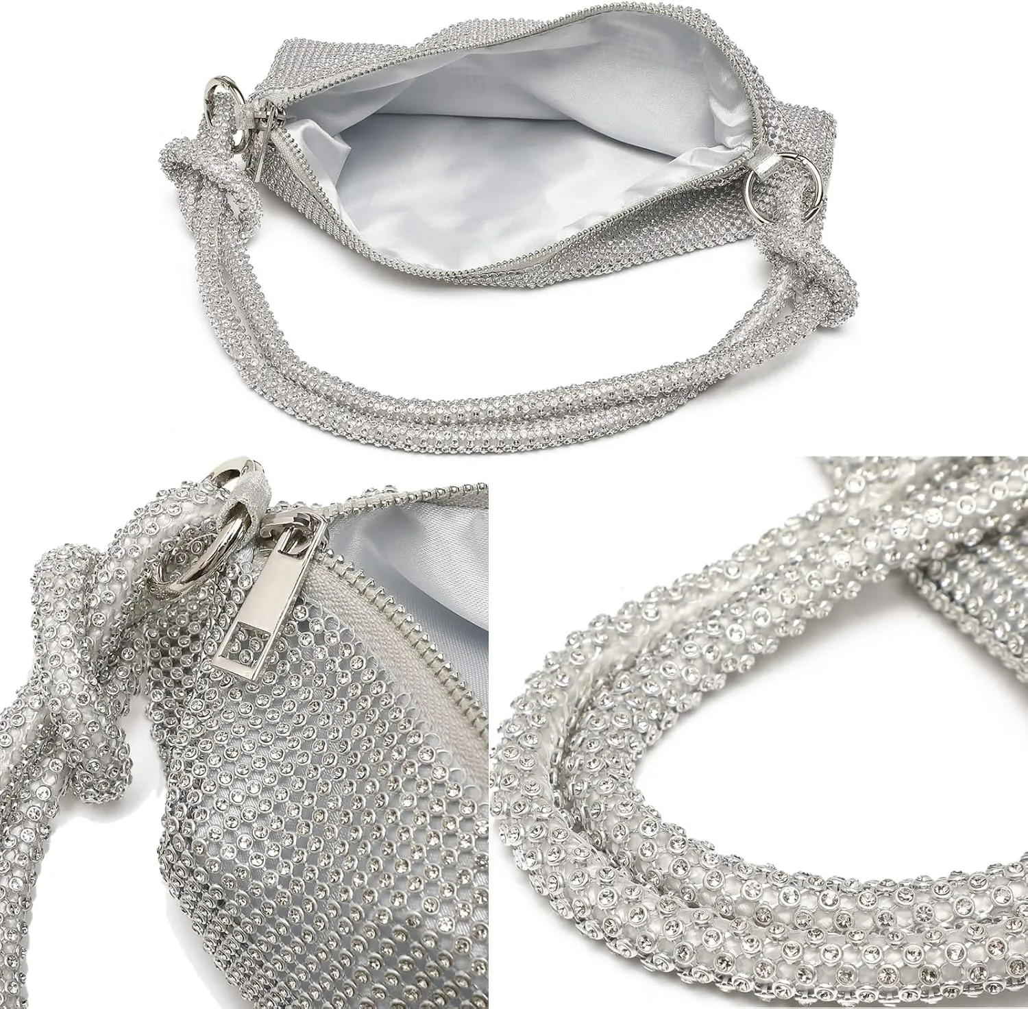 Rhinestone Purse Sparkly Bag Crystal Evening Clutch Bag for Women Evening Prom Rhinestone Handbag Bling Hobo Bag