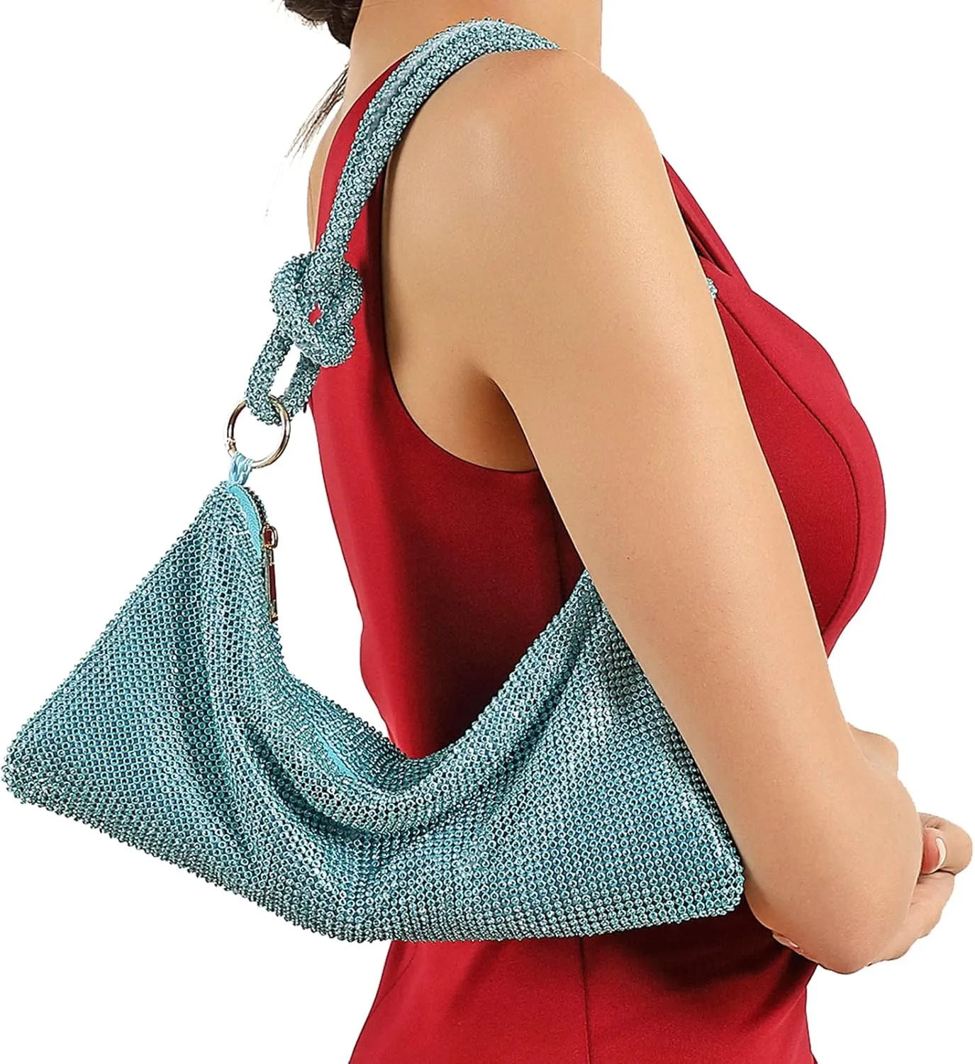 Rhinestone Purse Sparkly Bag Crystal Evening Clutch Bag for Women Evening Prom Rhinestone Handbag Bling Hobo Bag