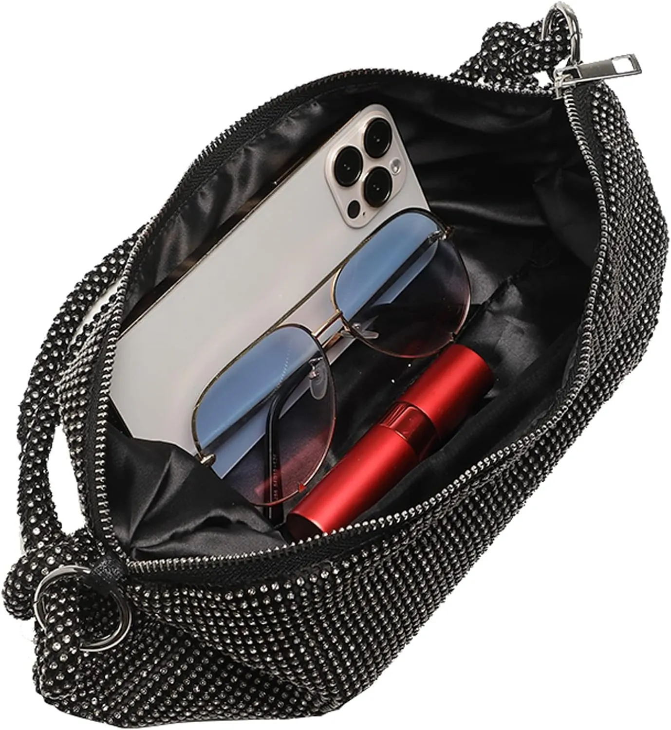 Rhinestone Purse Sparkly Bag Crystal Evening Clutch Bag for Women Evening Prom Rhinestone Handbag Bling Hobo Bag