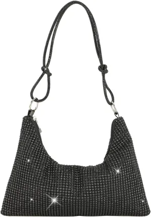 Rhinestone Purses for Women Crystal Clutch Bag Wedding Purse Bling Hobo Bag