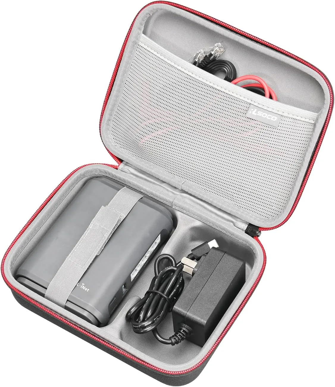 RLSOCO Hard Case for GL.iNet GL-SFT1200 / GL-MT3000 / GL-AXT1800 / GL-A1300 Portable Travel WiFi Router,AC Adapter and Data Cable