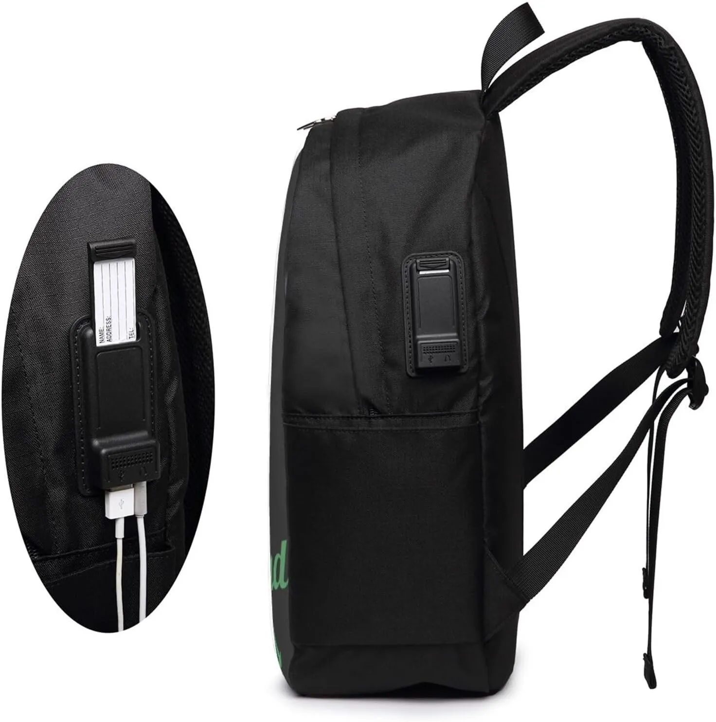 Saint Vincent and the Grenadines Map Flag Laptop Backpacks Travel Backpack Casual Business Daypack Sport Rucksack Computer Bag Fits up to 17 Inch Notebook with USB Port