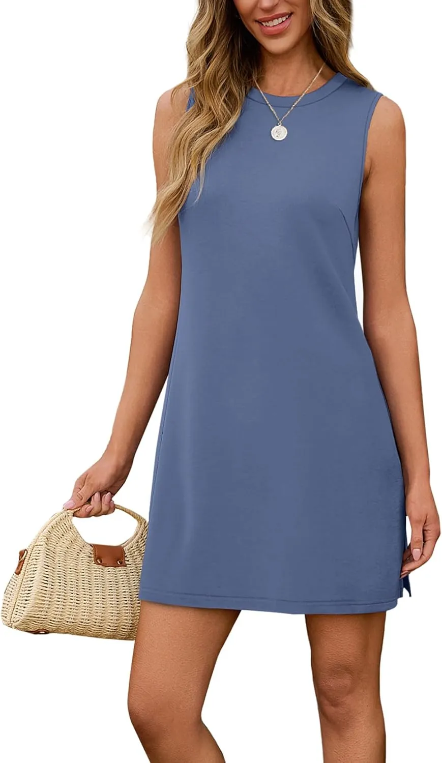 SAMPEEL Dresses for Women 2025 Casual Summer Sundresses Sleeveless Tank Dress Fashion Outfits
