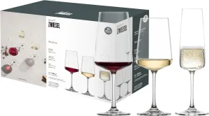 SCHOTT ZWIESEL Set de verres MioVino (set de départ de 12 verres), verres et flûtes modernes en set, verres en cristal Tritan résistant au lave-vaisselle, fabriqué en Allemagne (art. n° 124072)