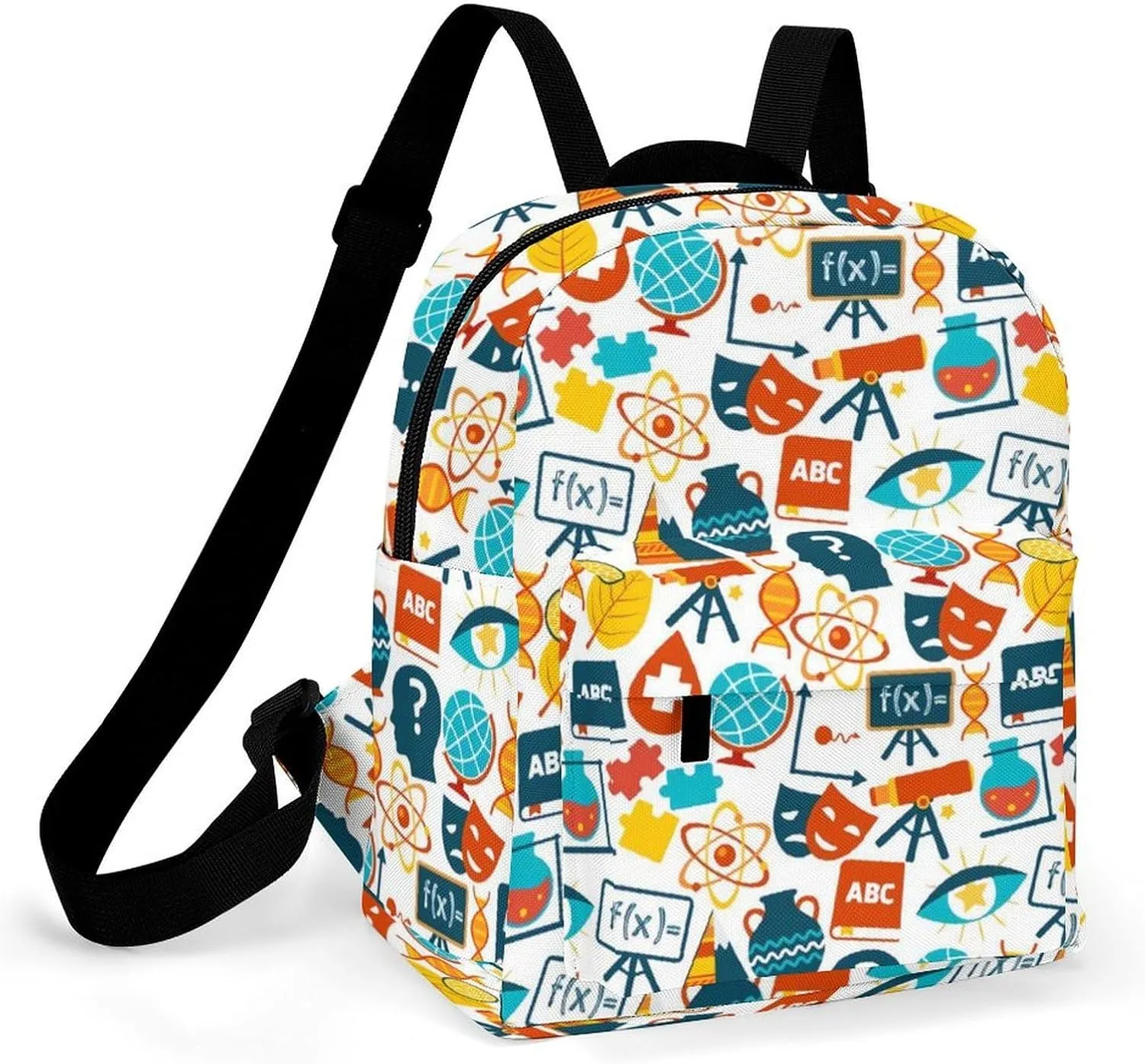 Science Education Math Backpack Shoulders Bag Sports Backpack for Party Business Travel