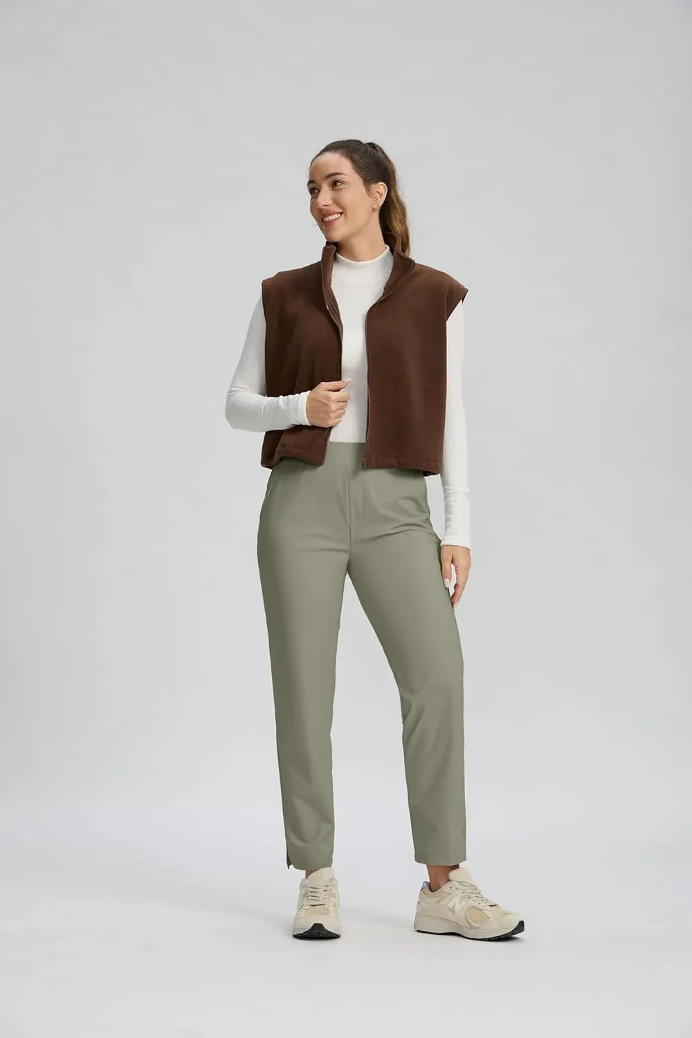 Seamaid Women's Golf Pants with Deep Pockets Travel Pants for Athletic Stretch UPF 50 