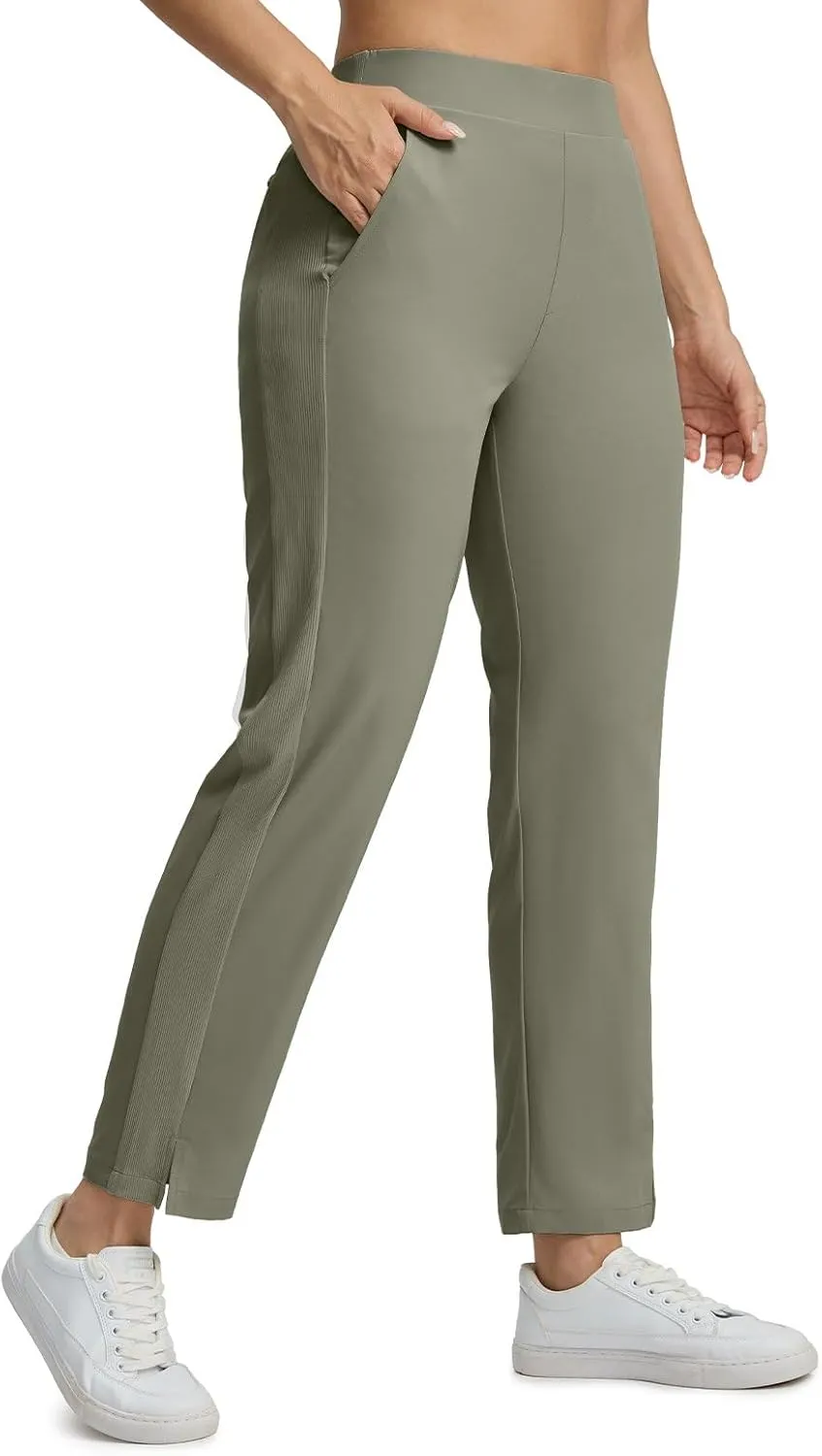 Seamaid Women's Golf Pants with Deep Pockets Travel Pants for Athletic Stretch UPF 50 