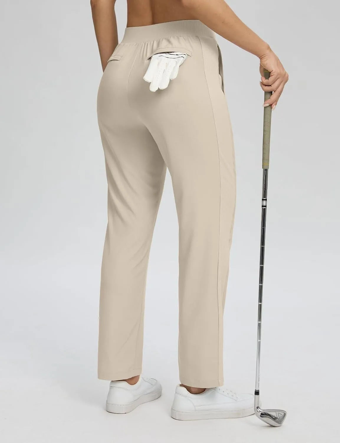 Seamaid Women's Golf Pants with Deep Pockets Travel Pants for Athletic Stretch UPF 50 