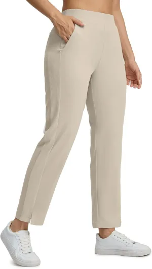 Seamaid Women's Golf Pants with Deep Pockets Travel Pants for Athletic Stretch UPF 50 