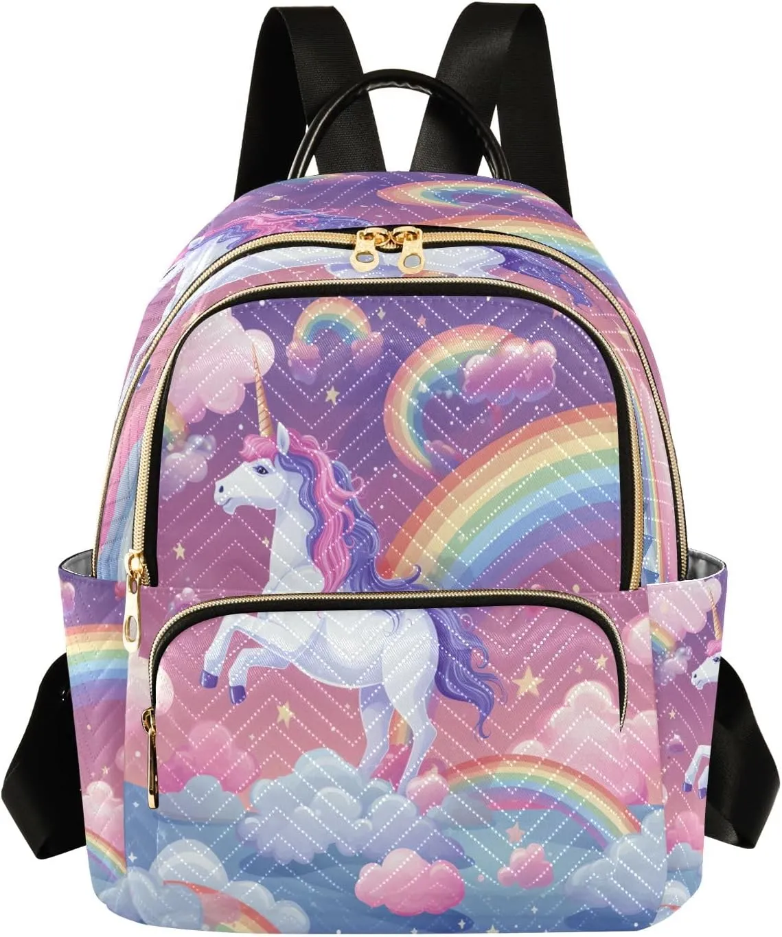 senya Magic Unicorn Rainbow Women Backpack Purse Travel Daypack Shoulder Bag