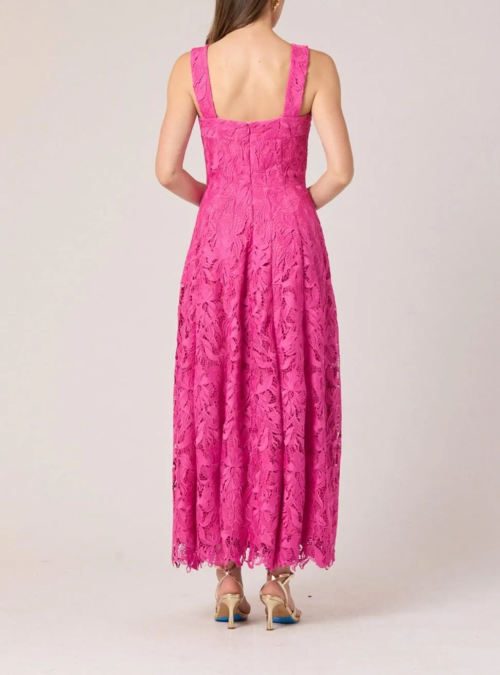 Shoshanna Women's Midnight Bouquet Lace Vina Dress