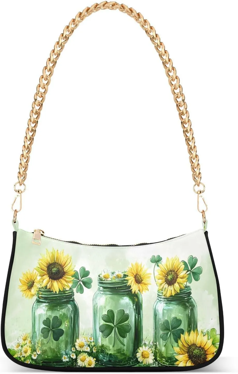 Shoulder Bags for Women Irish Jars St Hobo Tote Handbag Small Clutch Purse with Zipper Closure56