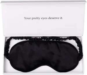 Silk Sleep Mask Light Blocking Luxury 100% Mulberry 19mm Silk Eye Mask Eye Cover Blindfold Ultra Soft Light & Comfy Anti Aging Skin Care with Travel Bag Gift Package