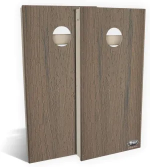 Skip's Garage Trex Coastal Bluff All-Weather Cornhole Set - 100% Weatherproof CVC Composite Cornhole Boards