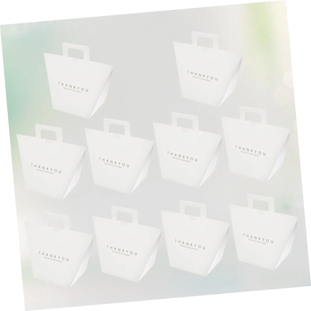 SOIMISS 10Pcs Simple Paper present Bags Portable White Handbag for Parties Showers and Celebrations for Treats Snacks and Favors Versatile present Wrapping Tote