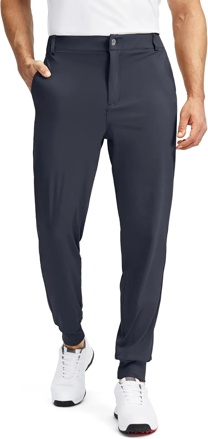 Soothfeel Men's Golf Joggers Pants with 5 Pockets Slim Fit Stretch Sweatpants Running Travel Dress Work Pants for Men