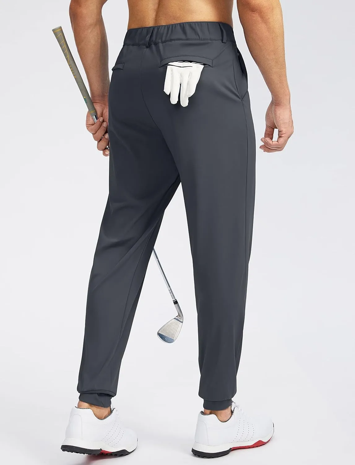 Soothfeel Men's Golf Joggers Pants with 5 Pockets Slim Fit Stretch Sweatpants Running Travel Dress Work Pants for Men