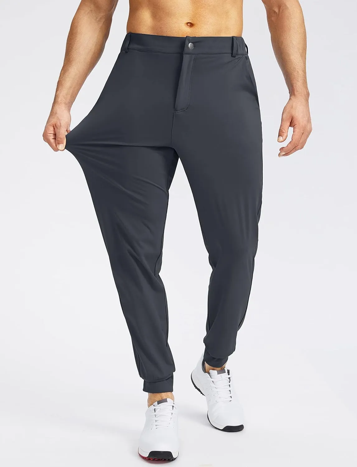 Soothfeel Men's Golf Joggers Pants with 5 Pockets Slim Fit Stretch Sweatpants Running Travel Dress Work Pants for Men